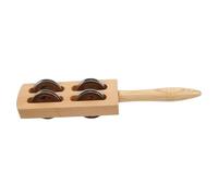 NULYLU Bailarinas De Jingle Bells De Madera Para Niño Niña Instrumento Musical De Percusión Cascabeles Para Fiestas De Navidad y Actividades Educativas Casa y Escuela