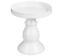 NULYLU Bandeja para Tartas Blanca de Aleación Estable Base Alta, Soporte Decorativo para Pasteles y Postres en Fiestas, Plato para Servir Dulces y Aperitivos en Bodas y Celebraciones