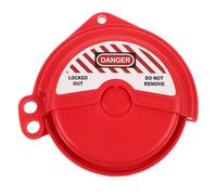NULYLU Bloqueador de válvula de compuerta rojo ABS con disco de bloqueo para válvula de agua, diseñado para uso en sistemas industriales y exteriores