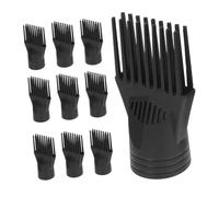 NULYLU Boquilla del Secador de Pelo Peine 10 Piezas Accesorio Plástico Resistente para Peinar Cabello en Casa y Peluquería Ligera y Práctica de Viaje