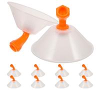 NULYLU Boquillas Nebulizadoras de Alta Presión 10 Piezas con Protector contra Viento, Boquilla Atomizadora de Cobre para Pulverizador Agrícola, Riego de Invernaderos y Jardinería