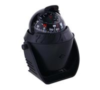NULYLU Brújula Marina Iluminada de Bola Guía Náutica Ajuste de Declinación Magnética, Material Abs y Alimentación 12v para Uso en Barcos Marinos