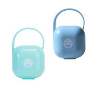NULYLU Caja para Chupetes de Silicona 2 Unidades, Material Pp, Protege del Polvo y Suciedad, Bordes Suaves, Adecuado para Madres E Infantes Color Color Varios estilos