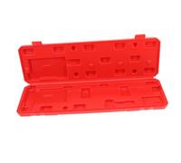 NULYLU Caja pie de rey contenedores de regla herramienta de medición de calibre pequeña vitrina titular caso del calibrador a vernier soporte de almacenamiento de calibre el plastico rojo