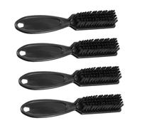 NULYLU Cepillo de Limpieza para Recortadora de Barbería Cerdas Suaves de Nylon y Plástico, Paquete de 4 Piezas Versátil para Salones y Peinado