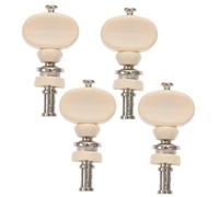 NULYLU Clavijas de Afinación de Precisión con Mango Redondo Ergonómico para Ukelele 4 Piezas Accesorio Esencial Varilla Recta para Afinación Estable, Compatibles con Varios Modelos