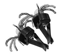 NULYLU Clips para Ventilación de Coche Forma de Araña Saltadora, Accesorios Brillantes para Decoración Interior y Ambientadores, Paquete de 2 Unidades para Uso en Rejillas de Aire