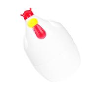 NULYLU Cocedor de Huevos para Microondas Diseño de Pollo Blanco, Herramienta Segura de Plástico para Cocinar Huevos al Vapor en Casa de Forma Rápida y Práctica
