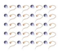 NULYLU Colgante de Botellas de Coche Negro de Vidrio 8ml, Difusor Colgante de Aceites Esenciales para Decoración Interior y Alivio de Estrés, Pack de 20 Piezas