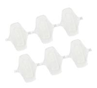 NULYLU Compresas Menstruales Lavables Reutilizables 6 Unidades 180 Mm de Tela de Color Claro para Bragas Femeninas Protección contra Incontinencia Uso Diario y Viajes