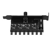 NULYLU Controlador de Velocidad para Ventilador de Ordenador Instalación Rápida y Flujo de Aire Ajustable Adecuado para Decoracion Verano Ubicación del Chasis del PC