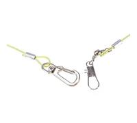 NULYLU Correa Elástica Color Aleatorio y Anilla de Garra No.5 Cuerda Resistente de PP y Acero Arnés de Entrenamiento para Loros para Entrenamiento al Aire Libre de Aves