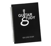 NULYLU Cuaderno De Música Portátil Para Guitarristas Bloc De Notas De Acordes y Partituras Diseño De Bobina Para Estudiantes y Practicantes De Música