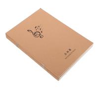 NULYLU Cuaderno de Partituras 16 Hojas Tamaño A5, Papel Kraft, 10 Unidades, Portátil para Composición Musical y Práctica, Libreta Pautada Adecuado para Guitarra, Piano y Teoría Musical