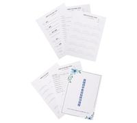 NULYLU Cuaderno de Práctica y Guía de Entrenamiento para Extensiones de Pestañas de Papel Blanco para Principiantes en Aprendizaje Personal y de Belleza