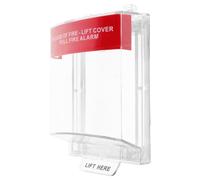 NULYLU Cubierta Protectora de Plástico para Botón de Alarma contra Incendios, Resistente y Fácil de Instalar, Evita Activación Accidental y Daños en Exteriores