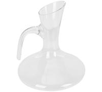 NULYLU Decantador de Vino de Vidrio Capacidad de 1800ml, Diseño Creativo, Fácil de Limpiar y Verter, Adecuado para Servir Vino Tinto en Casa