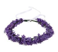NULYLU Diadema Cómoda y Elegante de Lavanda Color Lavanda Floral Artificial para Fiestas y Celebraciones al Aire Libre