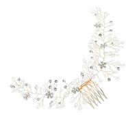 NULYLU Diadema de Cristal para Cabello de Novia Enredadera Decorativa con Gemas de Imitación Accesorios para Cabello para Boda para Ceremonia de Matrimonio