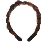 NULYLU Diadema de Fibra Sintética Trenzada de Cuatro Hebras con Dientes Antideslizantes Accesorio Práctico para Mujer y Niña para Fiestas y Uso Diario