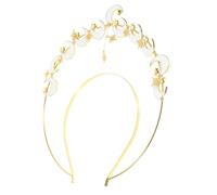 NULYLU Diadema de Luna de Metal para Mujer Diseño Único y Accesorio Versátil Decorado Luna Adecuado para Eventos Formales y Graduaciones