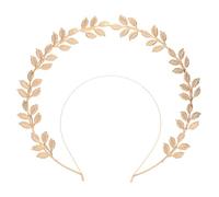 NULYLU Diadema Dorada de Aleación para Dama de Fiesta Diseño Vintage y Elegante Que Se Mantiene Fija, Adecuado para Fiestas Nocturnas y Festivales