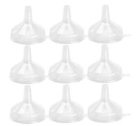 NULYLU Embudos para Cosméticos y Aceites Esenciales de Plástico Pp Fáciles de Transportar y Anti-derrame 50 Pequeños Ideales para Uso Científico y Cocina