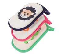 NULYLU Esponja de Ducha para Recién Nacidos 3 Pcs Esponja de Baño Suave de Dibujos Animados para Limpieza Diaria Gancho para Bebés y Niños