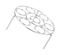 NULYLU Estante de Acero Inoxidable para Cocinar al Vapor 304, Soporte para 1 a 7 Huevos Diseño para Cocción Pot-in-pot en Cocina Plata Varios estilos