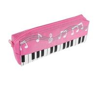 NULYLU Estuche De Lápices Portátil Diseño De Teclado De Piano Organizador De Papelería para Niñas Bolsa De Almacenamiento De Lápices para Uso Escolar y Creativo