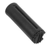 NULYLU Extremo de Barrera Retráctil para Cinturón de Seguridad Industrial, Accesorio Redondo, Color Negro, para Barreras de Cuerda en Control de Multitudes, Uso Profesional y Seguridad