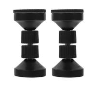 NULYLU Fijador Antivibraciones para Camas 2 Piezas Ajustable 9,5-11 Cm Negro Extra Grande, Estabilizador Telescópico para Cabecero y Marco de Cama, Tope Roscado Antivibración Adecuado