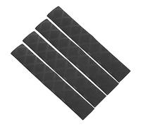 NULYLU Fundas Antideslizantes Para Baquetas De Batería, Protectores Elásticos y Resistentes, Diseño x Patrón Negro, 2 Pares Por Set Para Práctica y Uso Profesional