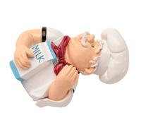 NULYLU Gancho de Resina Adhesivo para Enchufe Diseño Chef, Soporte Organizador de Cables de Pared Compacto y Resistente para Cocina, Almacenaje Práctico de Enchufes y Cables Eléctricos