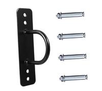 NULYLU Gancho de Soporte de Acero para Cuerda de Entrenamiento, Kit de Anclaje para Montaje en Pared y Techo, 1 Fijador, 4 Expansores y 4 Tornillos para Equipo de Fitness en Casa