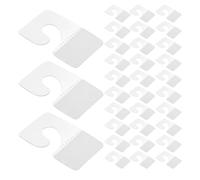 NULYLU Ganchos Adhesivos Transparentes de Pvc para Pared Pestañas Colgantes Ranura, 360 Piezas, Autoadhesivos para Exhibición y Colgar Etiquetas en Tiendas Minoristas