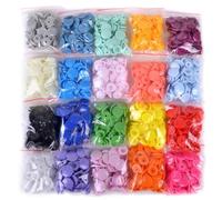 NULYLU Kit de Alicates Kam para Botones de Presión T5 300 Piezas de Plástico Duradero y 20 Colores, Fácil de Usar para Proyectos de Costura y Manualidades