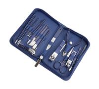 NULYLU Kit de Manicura Profesional Multi-función y Bolsa Tamaño Palma y de Acero Inoxidable Diseño Delicado Adecuado para Travel