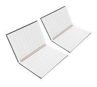 NULYLU Libro de Contabilidad Tapa de Pp Resistente y 60 Hojas de Papel para Escritura, Formato Vertical y Horizontal Adecuado para Registro y Gestión Económica
