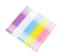 NULYLU Limpiador de Oídos Espiral de Abs Doble Extremo, Paquete de 20 Piezas Fácil de Agarrar y Conveniente para Llevar, Adecuado para Eliminar el Cerumen de Manera Confiable