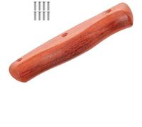NULYLU Mango de Cuchillo de Cocina de Madera de Caoba con Orificio Repuesto para Mango de Cuchillo Artesanal Compatible de Carnicero y Verduras Accesorio para Reparación Color Aleatorio