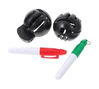 NULYLU Marcador de Línea de Golf Manual de Doble Cara Clip Abs Negro
