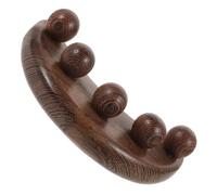 NULYLU Masajeador de Wengué Tabla de Masaje Manual para Rostro y Cuello Herramienta de Guasha Cuerpo Masajeador de Cabeza y Cuello