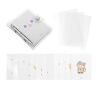 NULYLU Mini Libreta de Bolsillo con Anillas Decorativo con Sueltas Portadas y Fundas de Almacenamiento para Estudiantes y Diario Personal