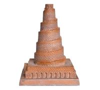 NULYLU Modelo Arquitectónico de Resina Torre de Babel, Artesanía Arquitectónica Realista Proceso de Impresión Manual para Decoración en Club o Tienda de Ropa