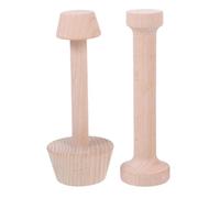 NULYLU Moldeador de Tartaletas de Huevo de Madera 2piezas para Hornear Diseño Ligero Adecuado para Hacer Bases y Forma a Tartas Caseras
