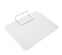 NULYLU Panel Divisor de Escritorio Metálico Blanco Móvil 40x30 Cm, Mampara Separadora Resistente para Oficina y Aula, Protector de Privacidad para Estudiantes y Exámenes, Divisor