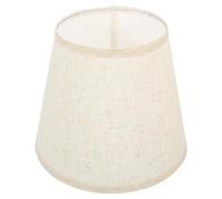 NULYLU Pantalla de Lámpara de Lino Beige para Dormitorio Bombilla E27, Media Luna Elegante y Fácil Mantenimiento para Celebracion Verano