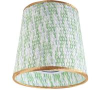NULYLU Pantalla de Lámpara Tejida de Color Verde Claro para Interior, Cubierta de Luz Difusa para Dormitorio y Comedor, Compatible Portalámparas E27/e14
