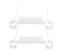 NULYLU para Bisagras y Juntas de Estanqueidad para Puertas de Ducha Corredizas, 2 Piezas Transparentes de Plástico, Accesorios para Mamparas y Oficina